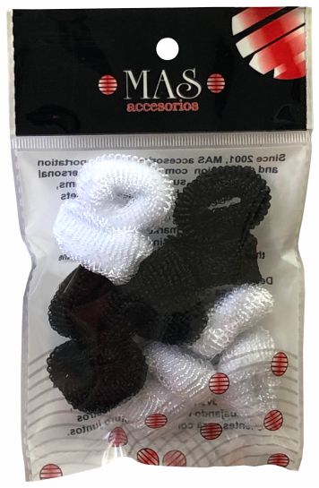 GOMITAS BLANCAS Y NEGRAS X 12 (ART.161)