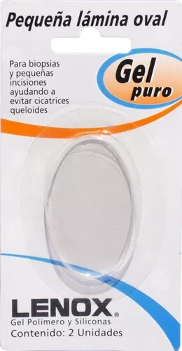 PEQUEÑA LAMINA OVAL DE GEL X 2