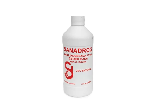 AGUA OXIG.10 VOL X 500 CC SANADROG (#)