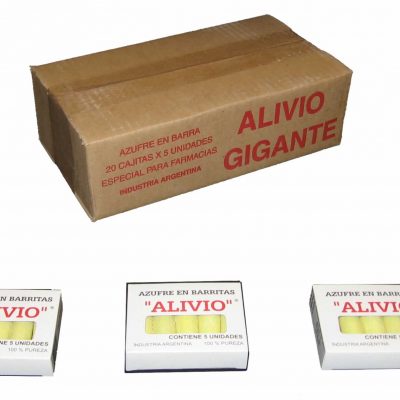 AZUFRE CAJITA 20 X 5 ALIVIO GIGANTE