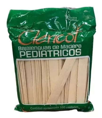 BAJALENGUAS MADERA PEDIATR. X 100