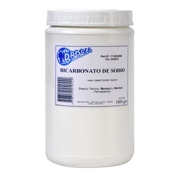 BICARBONATO SODIO X1000 GR DROGAL (*)