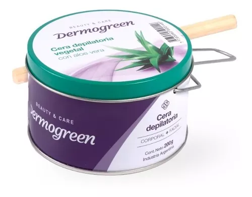 CERA DEPILATORIA ALOE LATA X 200 GR DERMOGREEN (*)
