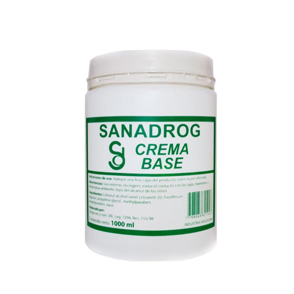 CREMA BASE HIDRO X 1000 GR SANADROG (#)