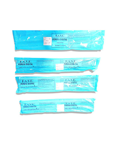FERULA DIGITAL "FAVE" 10 MM X 50 CM X 5 (*)