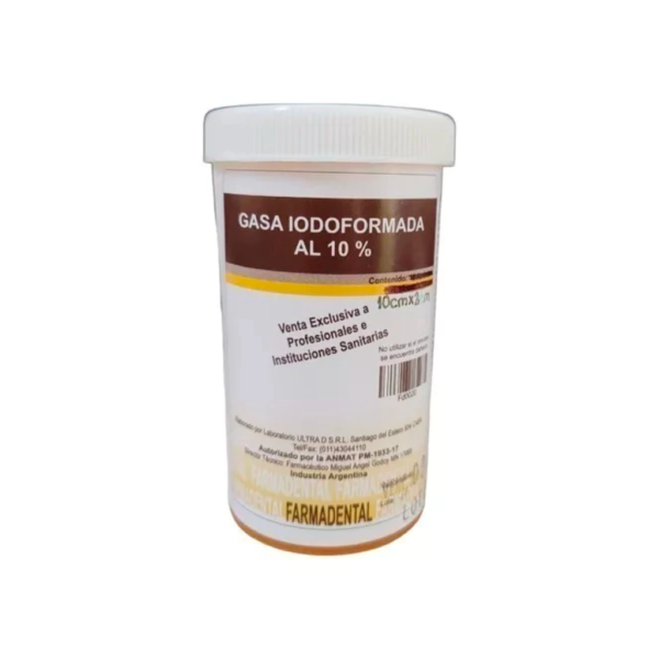 GASA IODOFORMADA 10% 10 X 10 X 16 FARMADENTAL SOBRE (*)