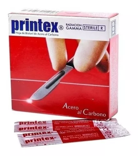 HOJA BISTURI EST.ACERO CAR.Nº 10 PRINTEX© (*)