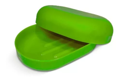 JABONERA PLASTICA C/TAPA GRANDE