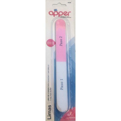LIMA UÑAS DE 3 PASOS APPER 530