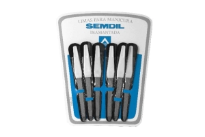 LIMA UÑAS METAL SEMDIL M/PLASTICO X 6