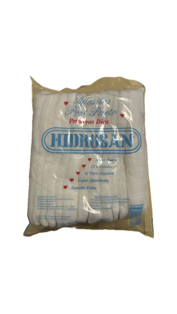 APOSITO POST PARTO EXTRA HIDROSAN X 12