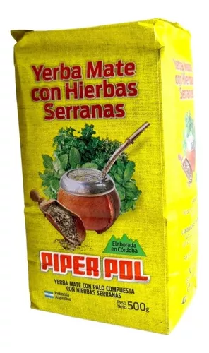 PIPER-POL YERBA MATE SERRANA COMP. X 500 GR (*)