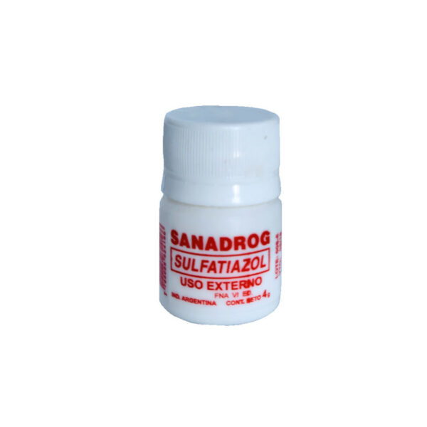 SULFATIAZOL POLVO X 4 GR SANADROG