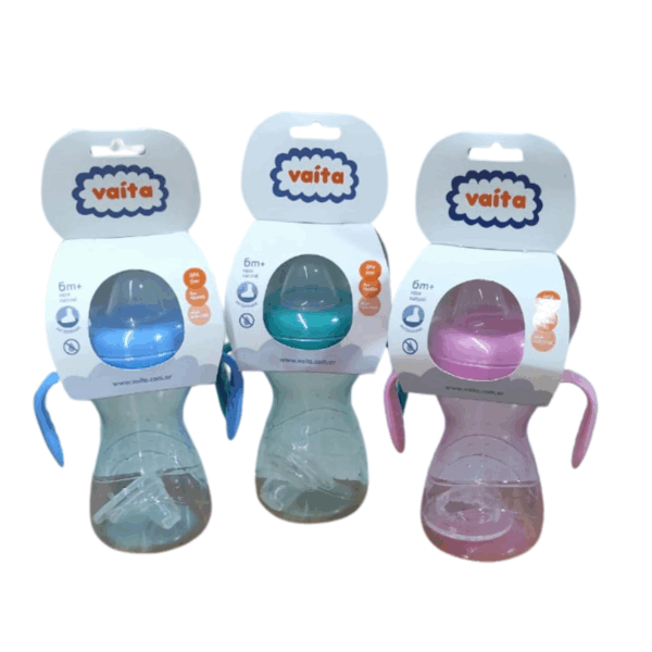 VASO CURVO ANTIDERRAME C/ASAS ROSA