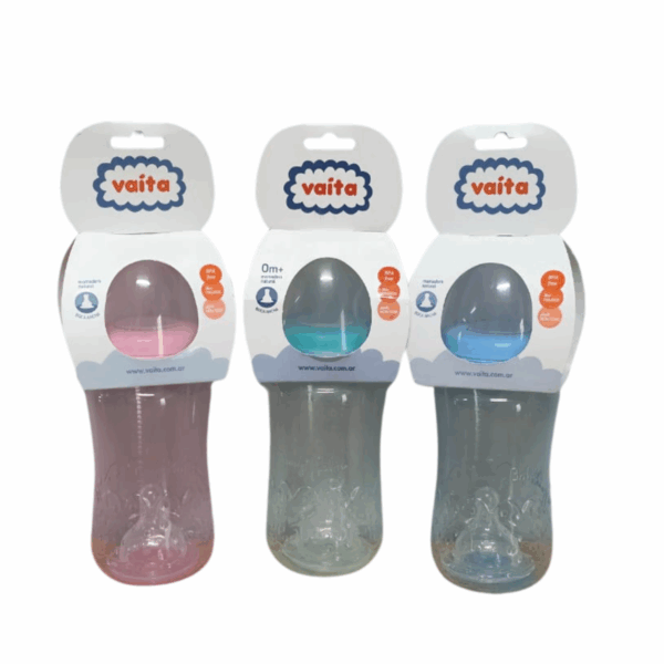 MAMADERA LISA BOCA ANCHA X 330 CC ROSA