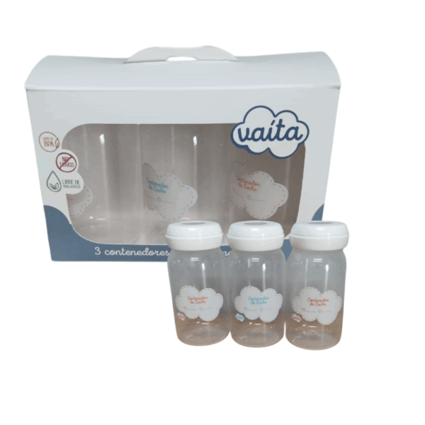 SET CONTENEDORES DE LECHE MATERNA X 3