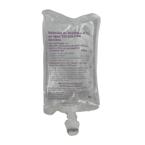 SOLUC.DEXTROSA 5% X 500 ML TECSOPAL