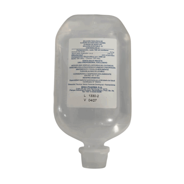 SOLUC.FISIOL.CLOR.SODIO X 500 ML BINA PHARMA